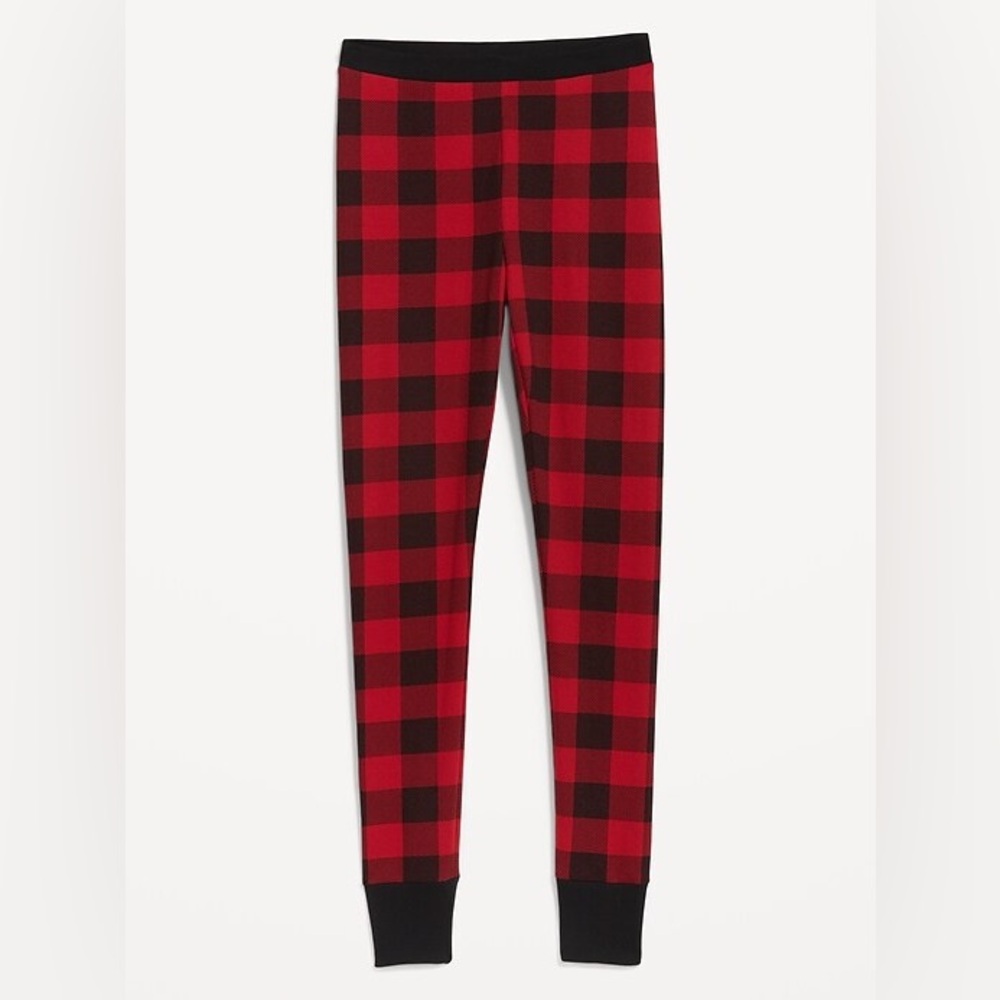 Victoria's Secret Cotton Lounge Red Plaid Waffle PJ Pants, M